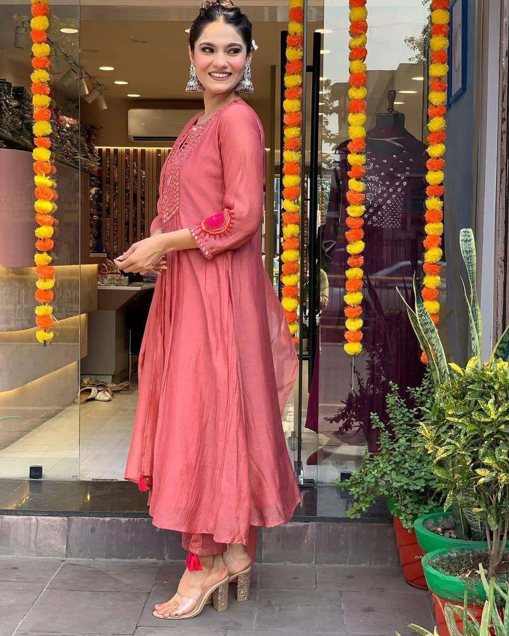 Designer muslin silk kurta pant with dupatta sets