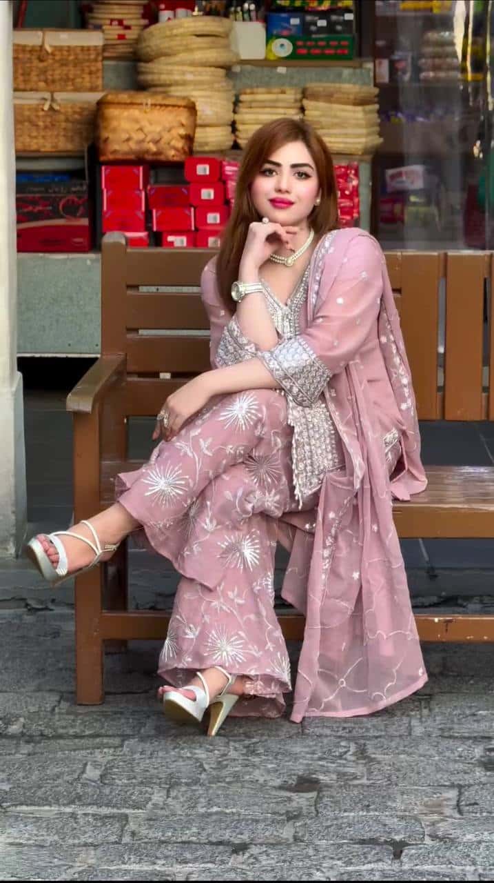 Pure heavy faux georgette readymade stitch salwar suit