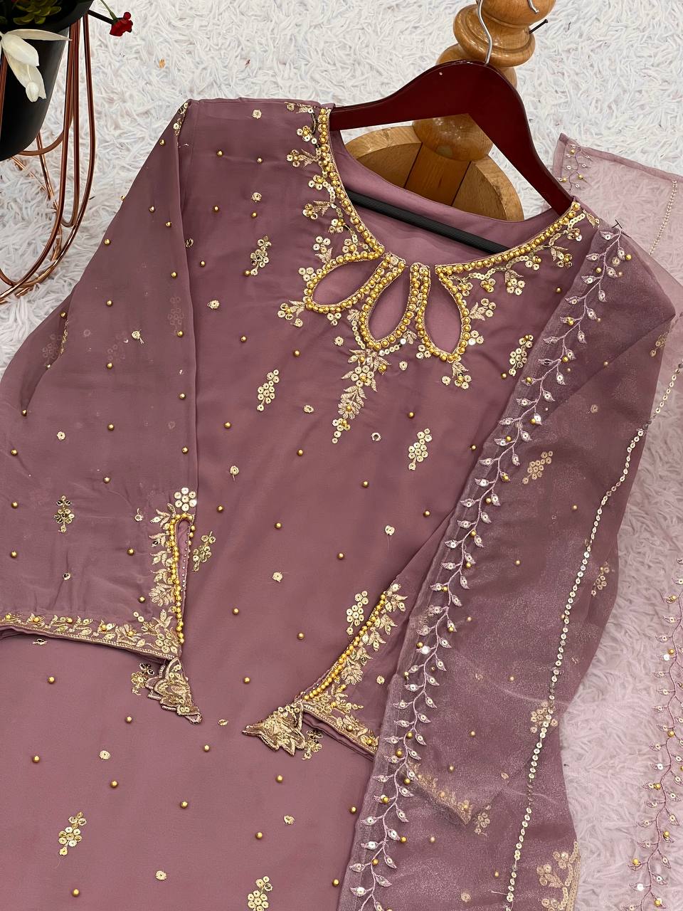 Women designer georgette kurta sets