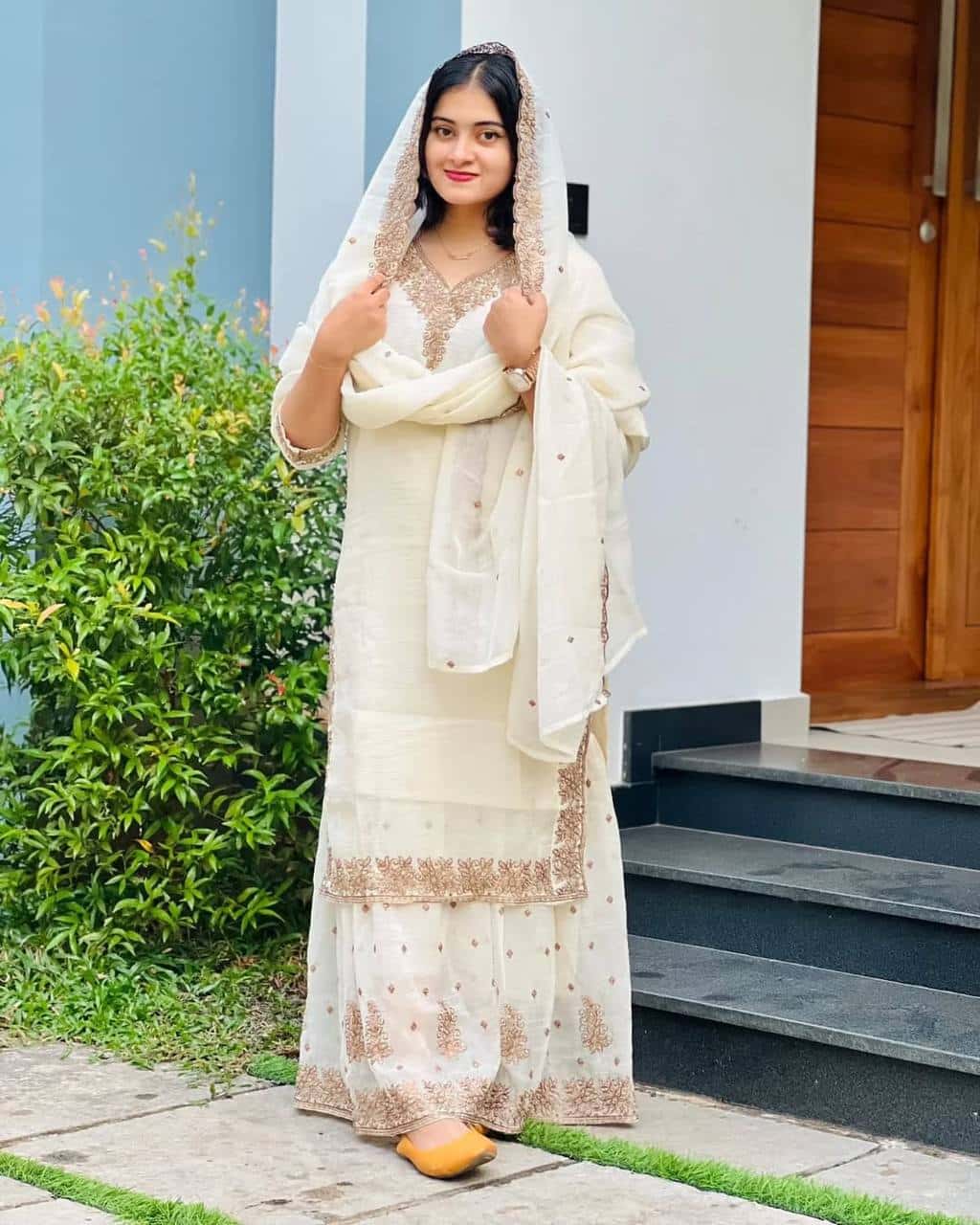 "Luxurious Heavy Crunchy Silk Ensemble with Intricate Embroidery & Sequence Work"