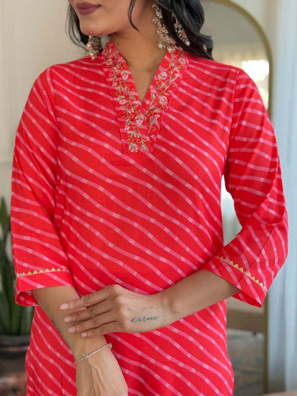 "Elegant Pure Muslin Sequence Embroidery Kurti with Heavy Chinon Dupatta"