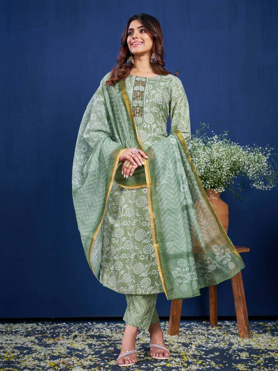 "Elegant Pink Rayon Kurti Set with Embroidery, Sequence Work, Rayon Pants, and Fancy Dupatta"