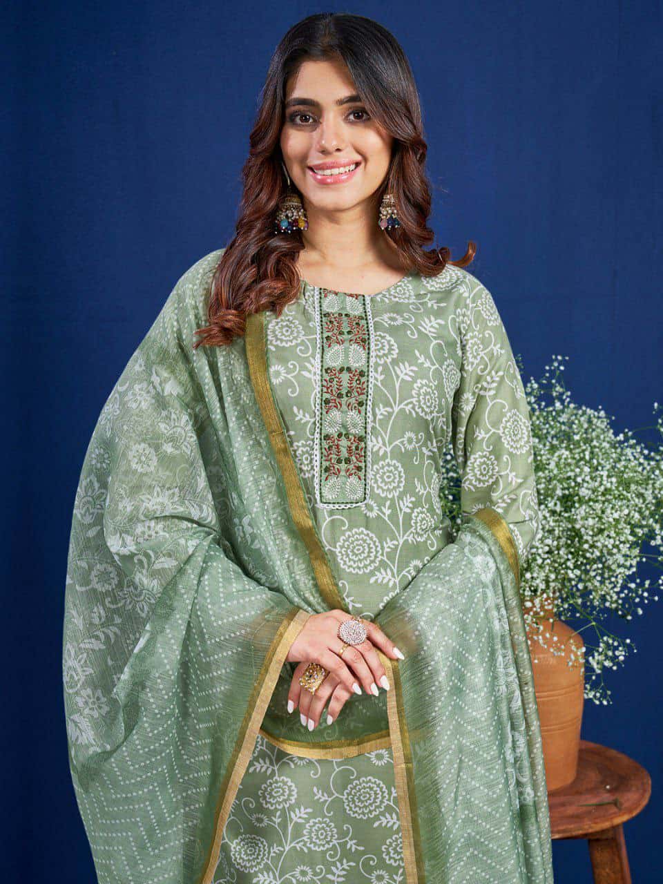 "Elegant Pink Rayon Kurti Set with Embroidery, Sequence Work, Rayon Pants, and Fancy Dupatta"