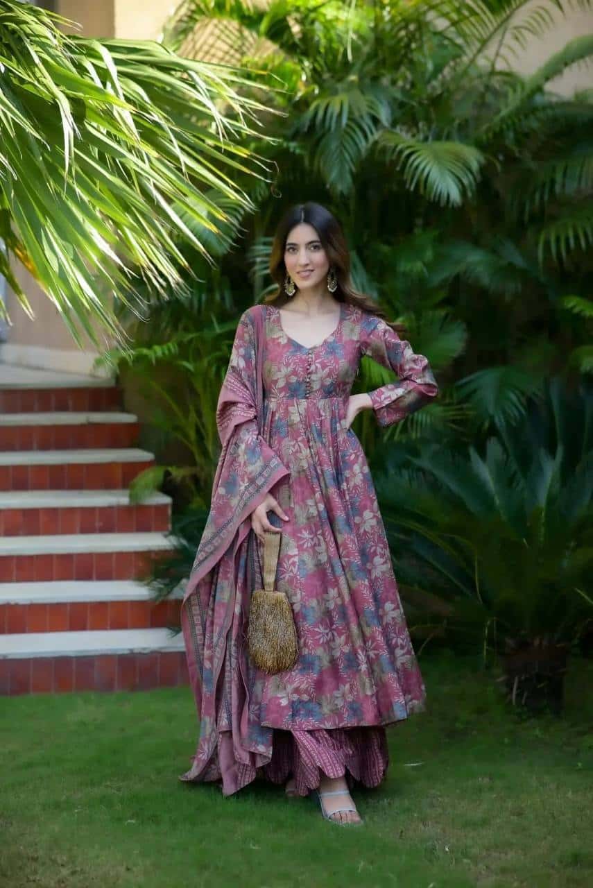 Muslin Kurta Bottom with Dupatta