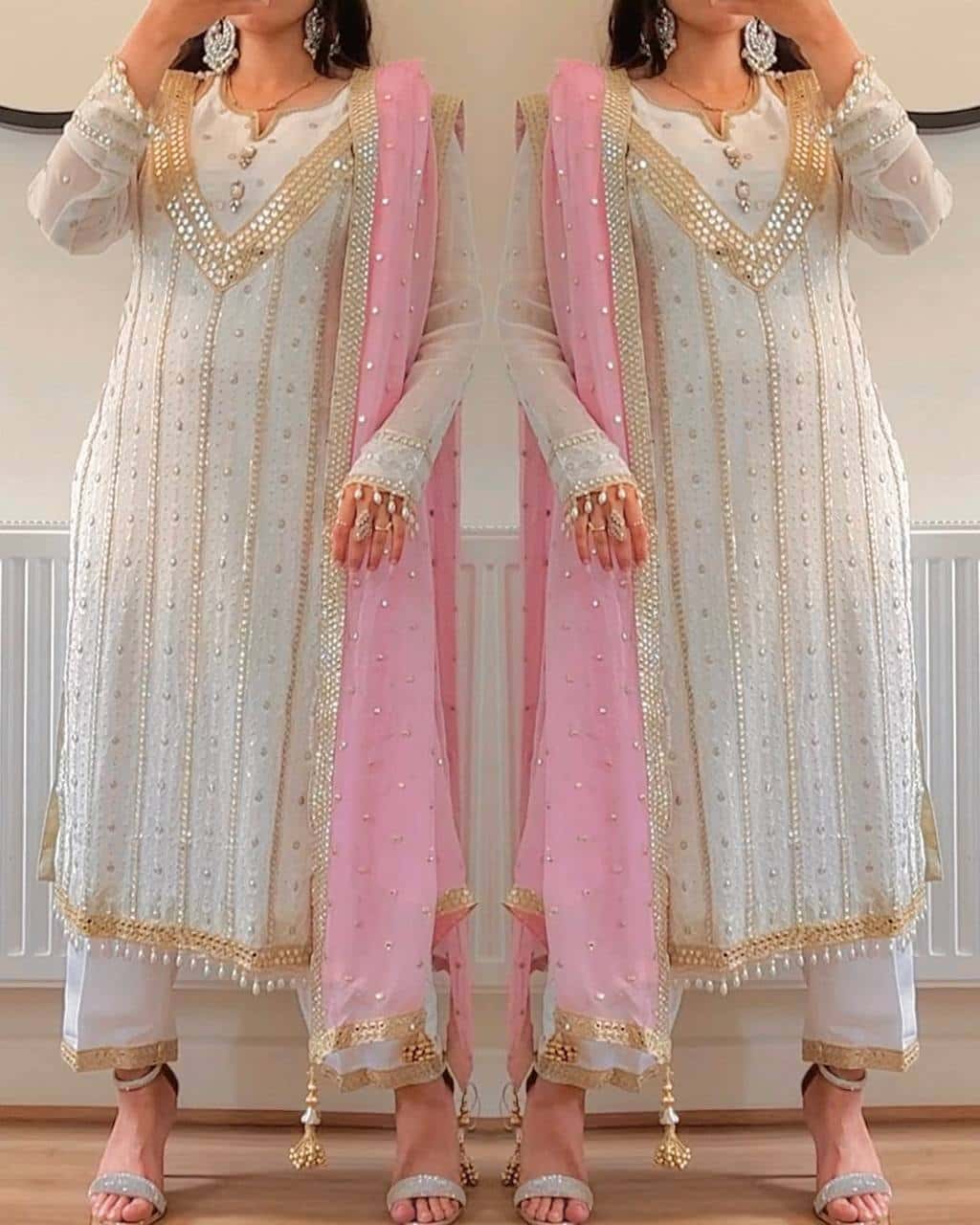 New Designer Party Wear Long Pakistani Suit In Fancy Style