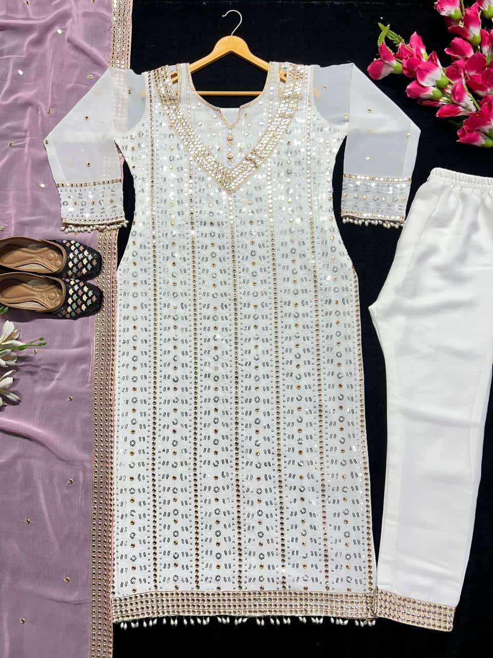 New Designer Party Wear Long Pakistani Suit In Fancy Style