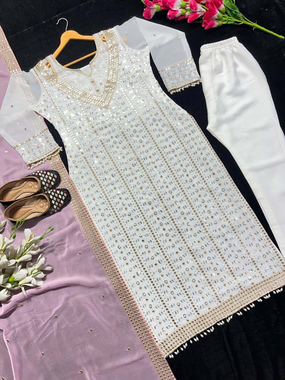New Designer Party Wear Long Pakistani Suit In Fancy Style
