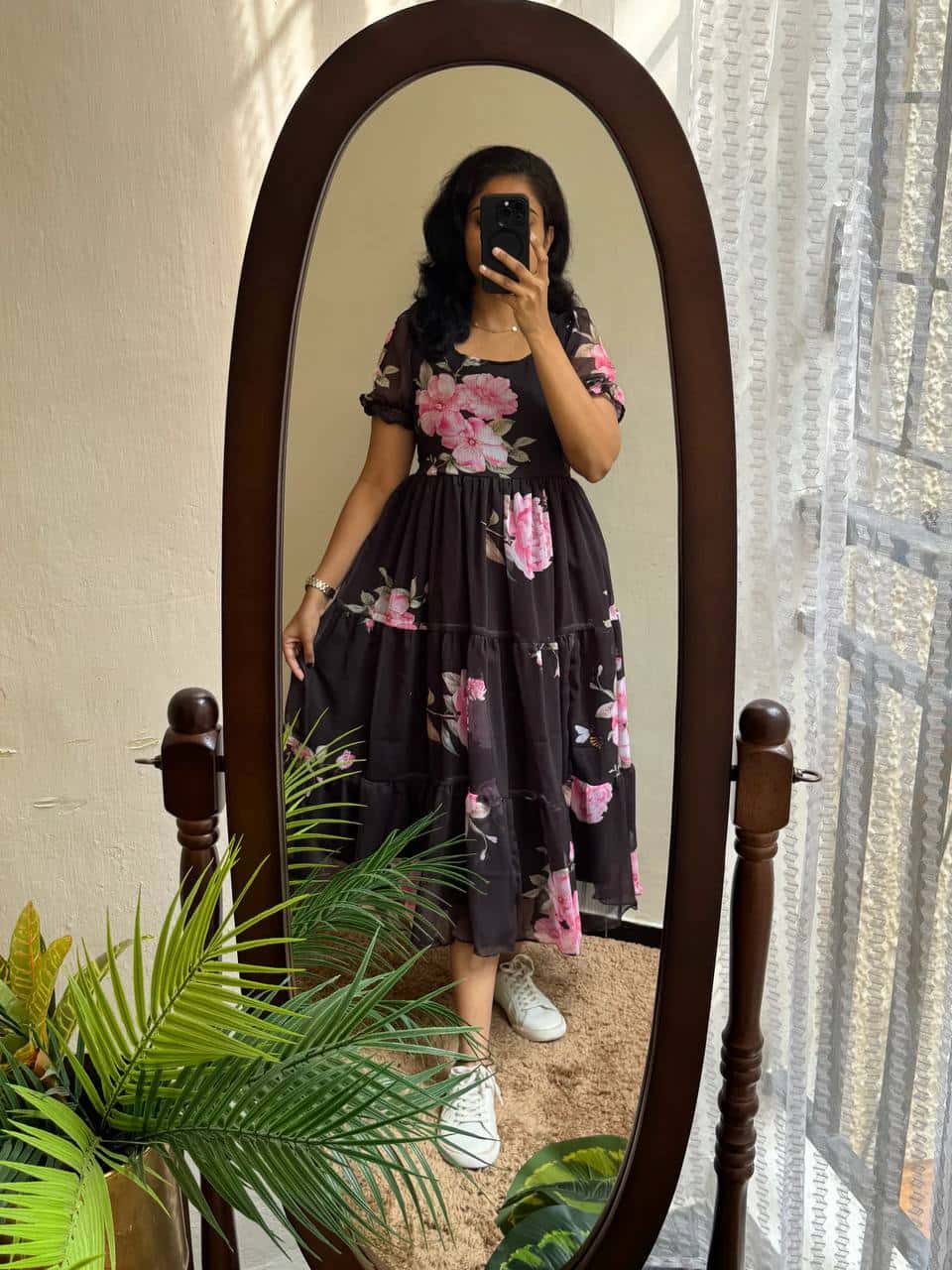 Elegant Soft Georgette Dress with Complete Lining – Stylish & Comfortable