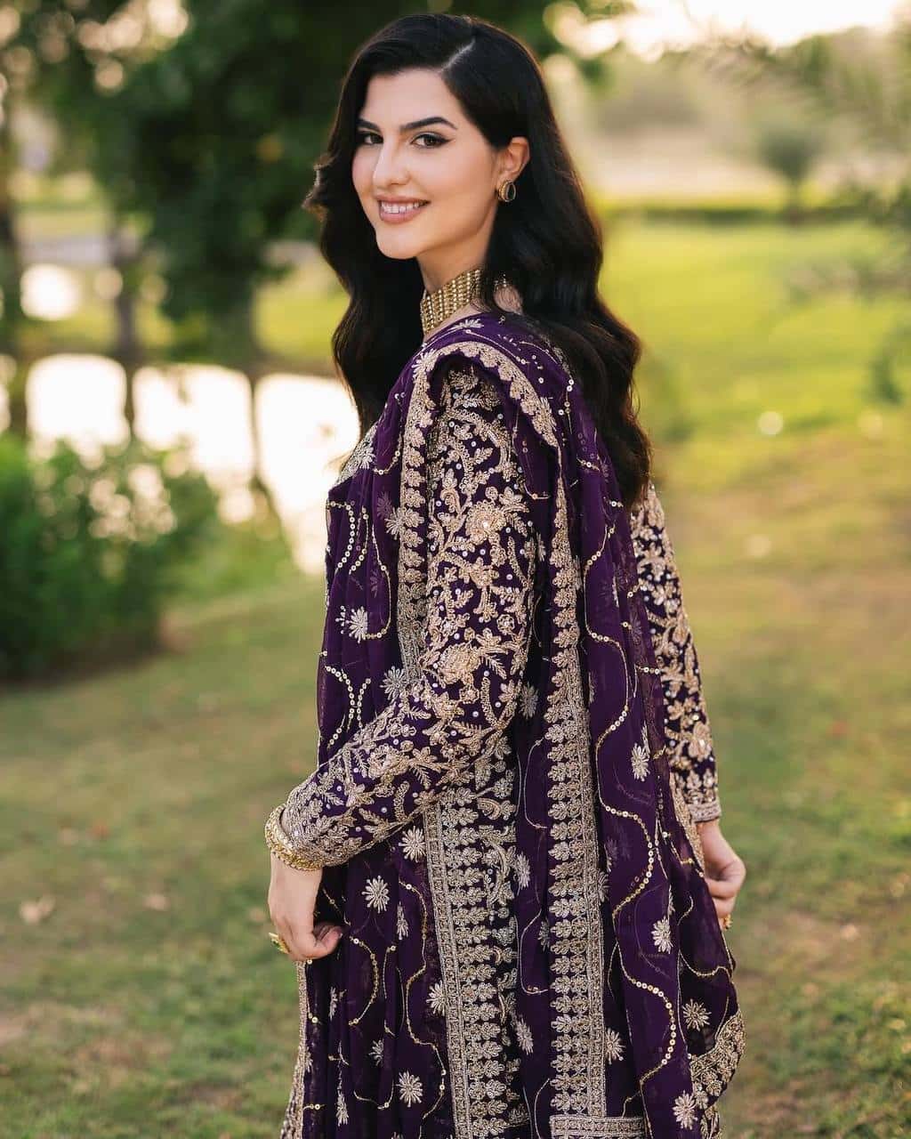 "Elegant Heavy Faux Georgette Embroidered 3-Piece Set with Sequence Work"