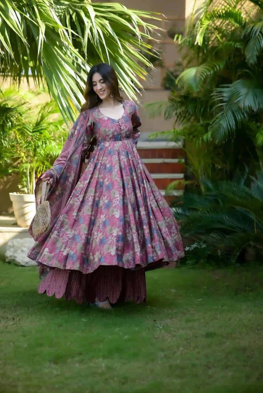 Muslin Kurta Bottom with Dupatta