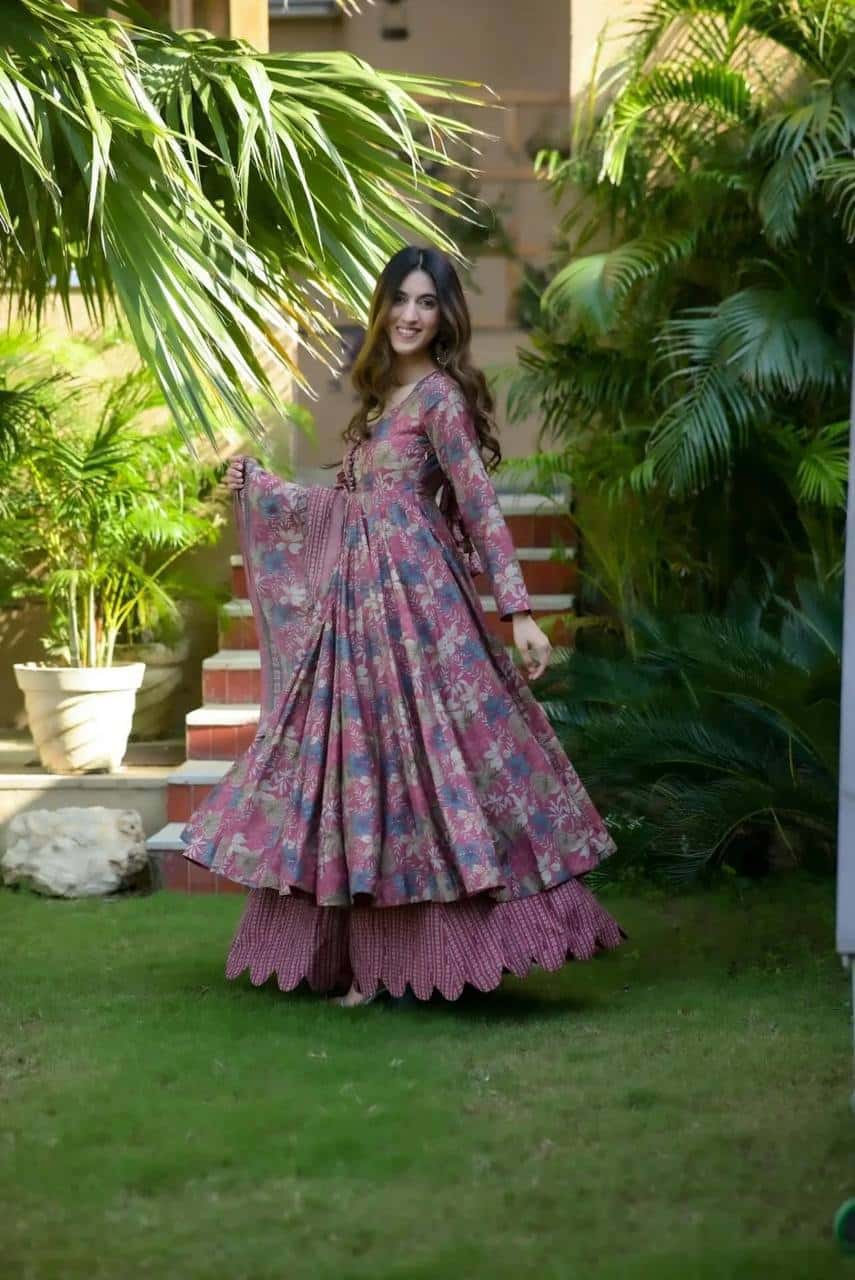 Muslin Kurta Bottom with Dupatta
