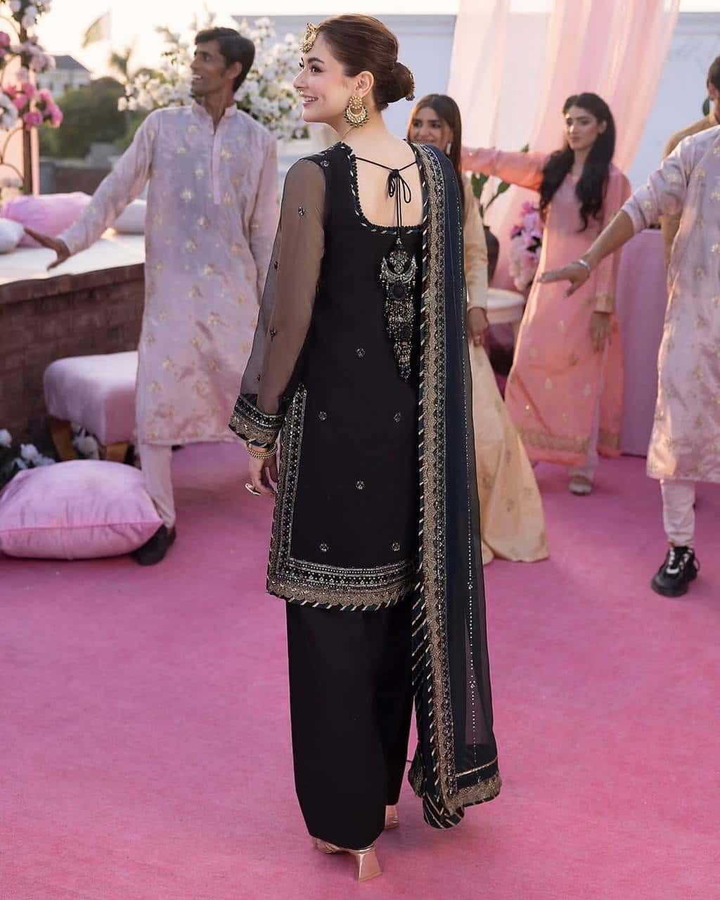 Faux Georgette Embroidered Sequence Anarkali Dress with Silk Inner and Dupatta