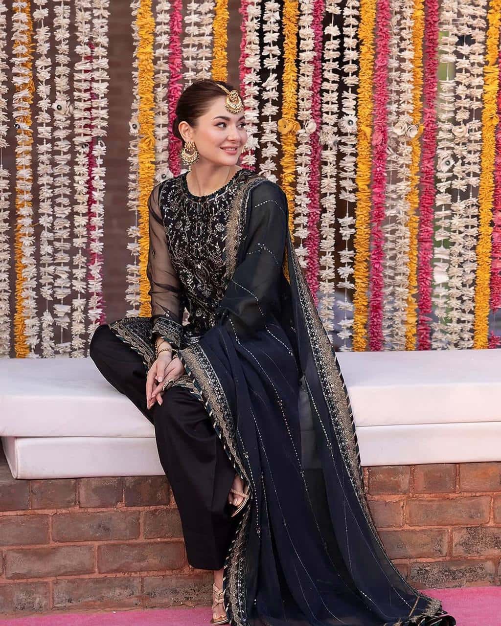 Faux Georgette Embroidered Sequence Anarkali Dress with Silk Inner and Dupatta
